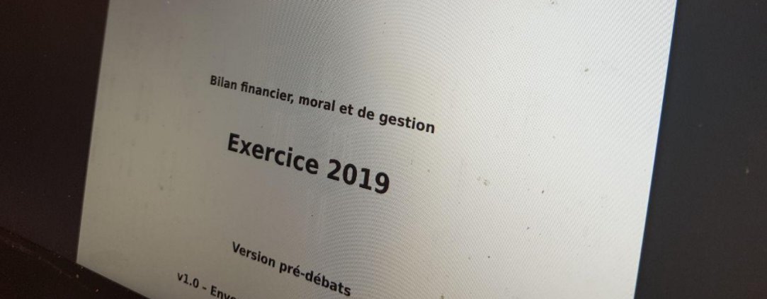 Bilan moral et financier